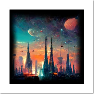 Space City Artwork Posters and Art